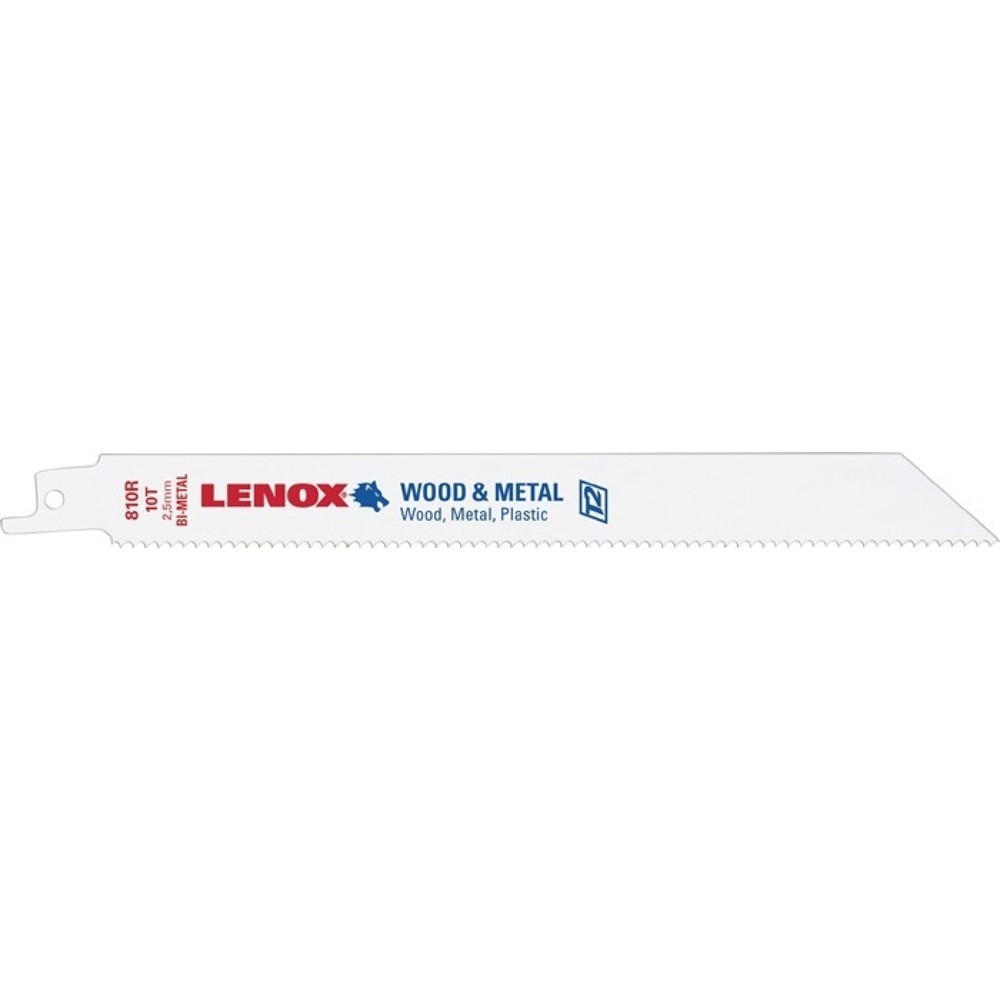 LENOX Säbelsägeblatt 810R, Länge 203 mm Breite 19 mm, Zahnteilung TPI 10