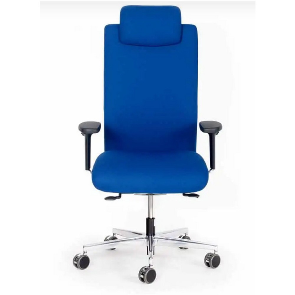 lento agilis XL AG12 Bürostuhl, 100% Polyester, blau, mit Kopfstütze