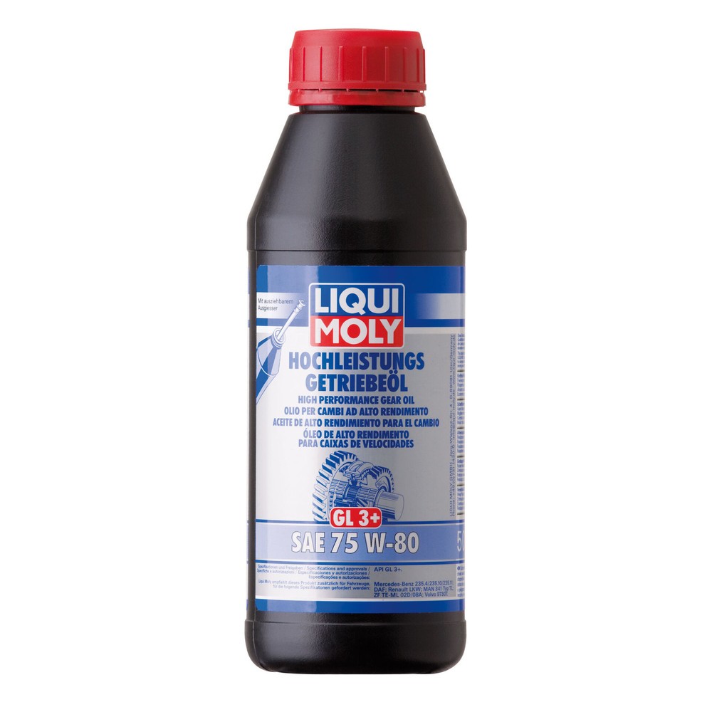 LIQUI MOLY Hochleistungs-Getriebeöl (GL3+) SAE 75W-80 500 ml