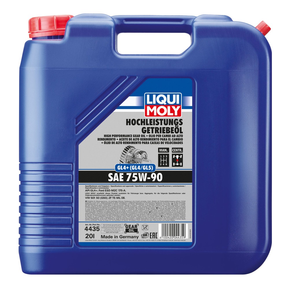 LIQUI MOLY Hochleistungs-Getriebeöl (GL4+) SAE 75W-90 20 l