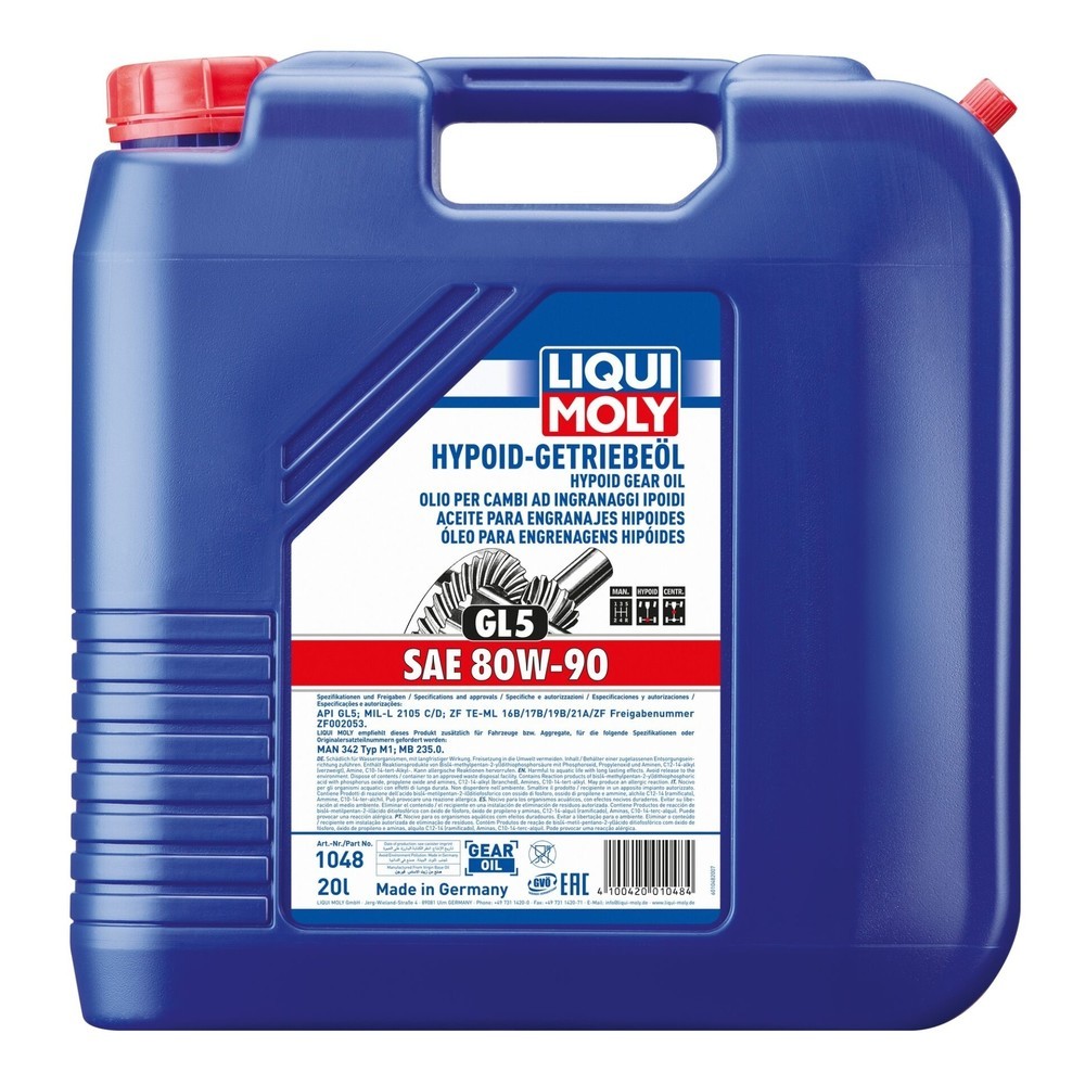 LIQUI MOLY Hypoid-Getriebeöl (GL5) SAE 80W-90 20 l