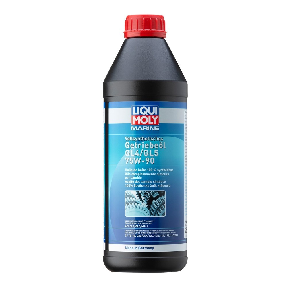 LIQUI MOLY Marine Vollsynthetisches Getriebeöl GL4/GL5 75W-90 1 l