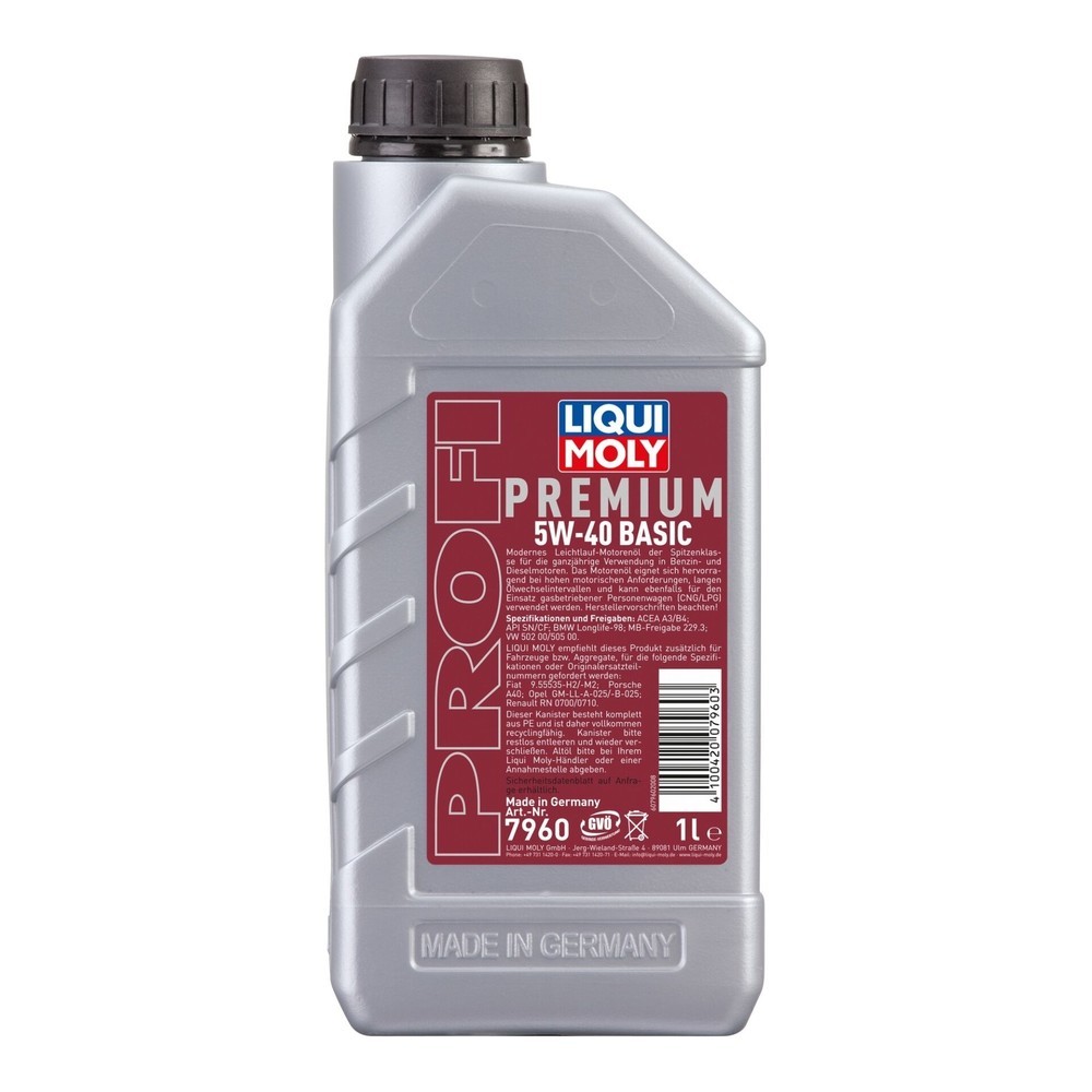 LIQUI MOLY Profi Premium 5W-40 Basic 1 l