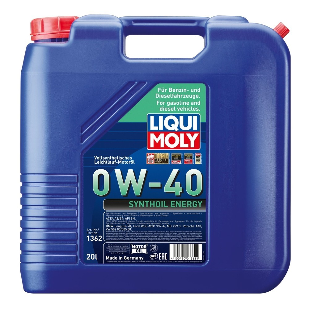 LIQUI MOLY Synthoil Energy 0W-40 20 l