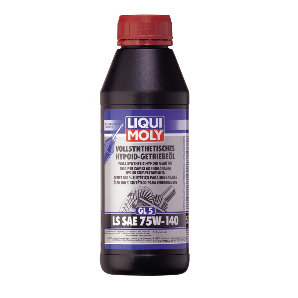 LIQUI MOLY Vollsynthetisches Hypoid-Getriebeöl (GL5) LS SAE 75W-140 500 ml