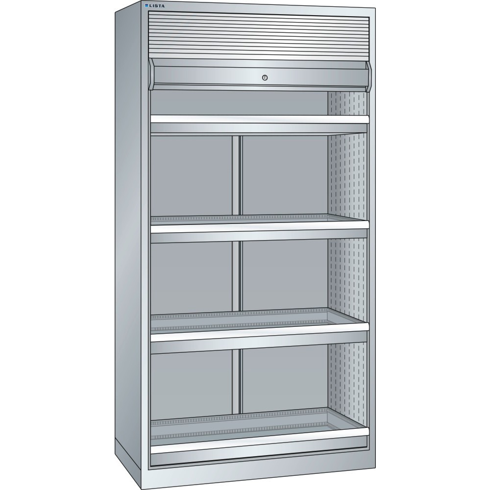 LISTA NC-Schrank 54x27E, (BxTxH) 1038x691x1950mm, o. Werkzeughalter, lichtgrau