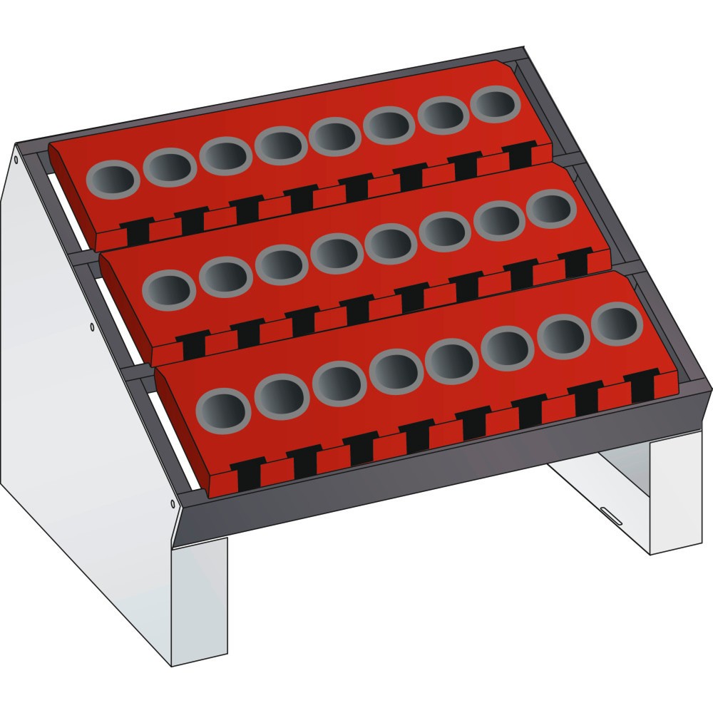 LISTA NC-Tischständer 36x27E, (BxTxH) 588x413x345mm, ISO-SK 40, lichtgrau