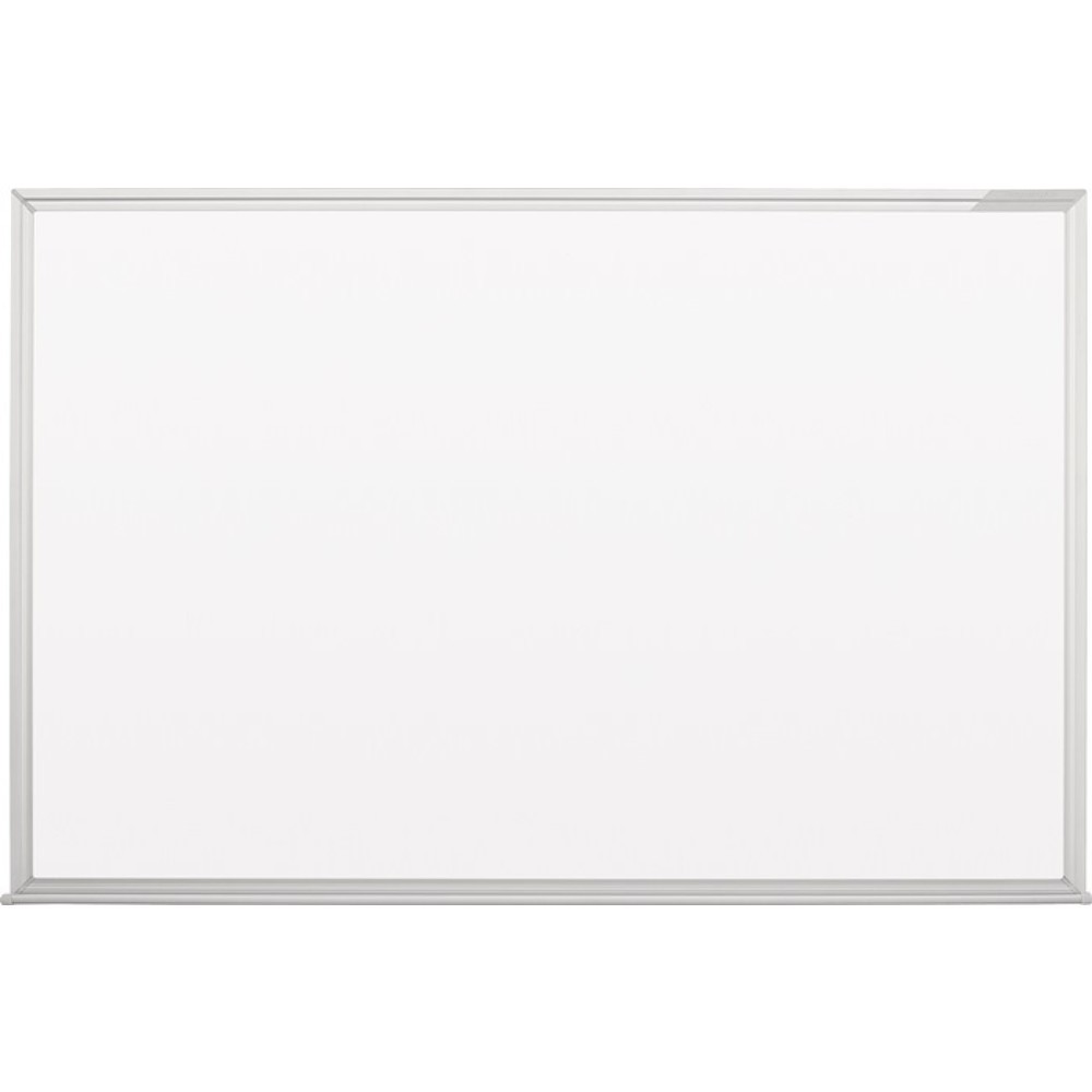 magnetoplan® Schreibtafel, Stahlblech weiß magnetisch, B600xH450mm, mit Aluminiumrahmen