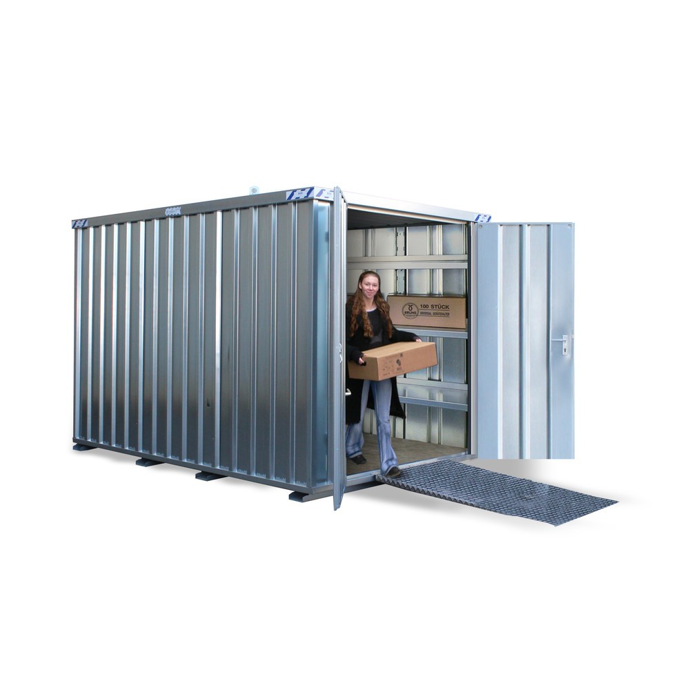 Materialcontainer, verzinkt, HxBxT 2.445 x 2.300 x 3.100 mm