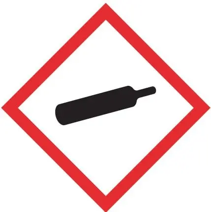 Gefahrstoffpiktogramm für komprimierte Gase