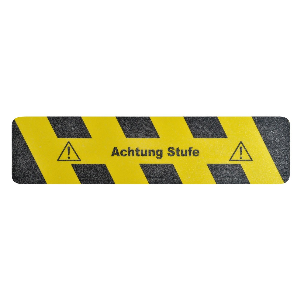 Produktabbildung: m2-Antirutschbelag™ 'Achtung Stufe', LxB 610 x 150 mm