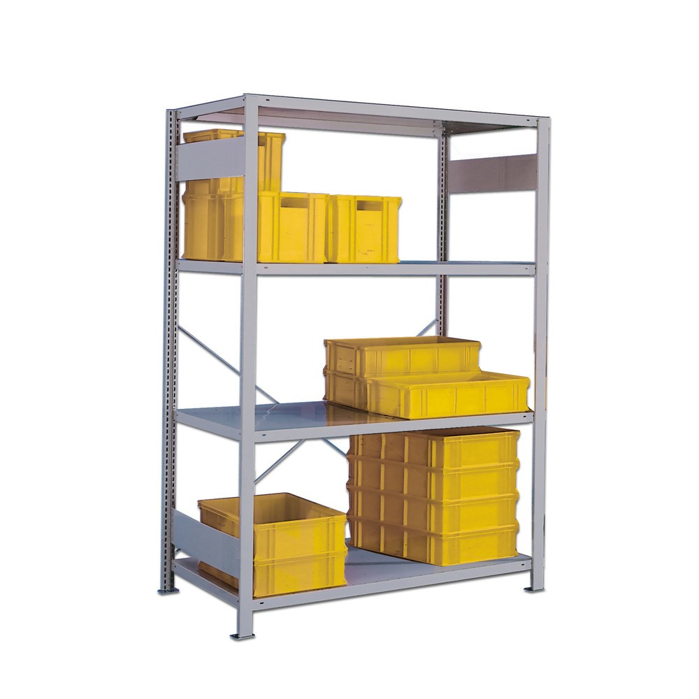 Produktabbildung: META Fachbodenregal verzinkt mit 7 Böden, Fachlast 230 kg, HxBxT 3.000 x 1.356 x 536 mm