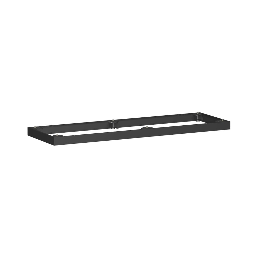 Metallsockel für Büroschränke Profi, BxT 50 x 1.200 mm, schwarz