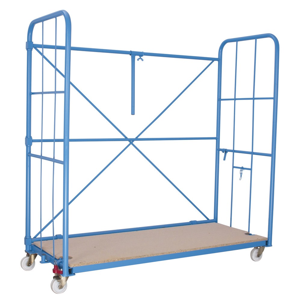 Möbel-Rollbox mit Gitterseiten + Rückenstreben, HxBxT 1.730 x 1.730 x 730 mm