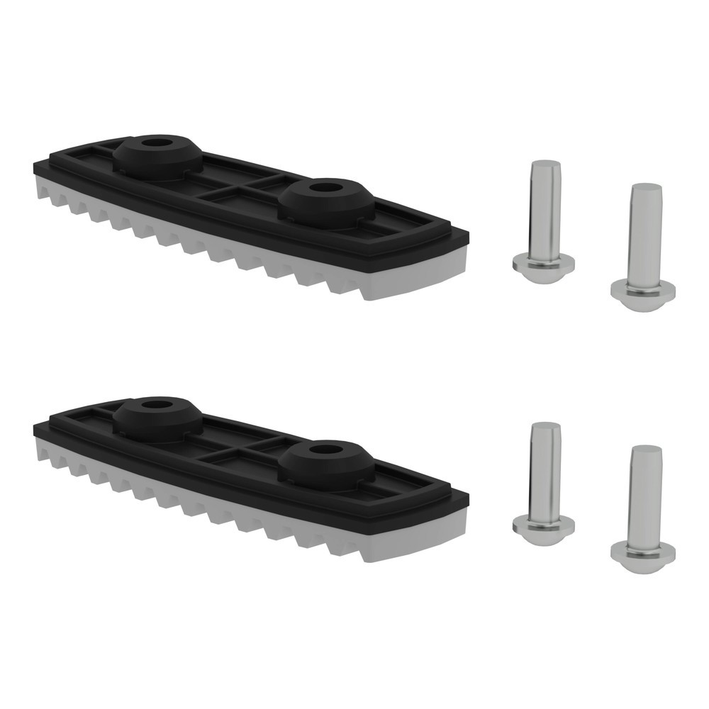 Munk nivello®-Fußplatte für glatte Untergründe für Holmhöhe 85/98 mm