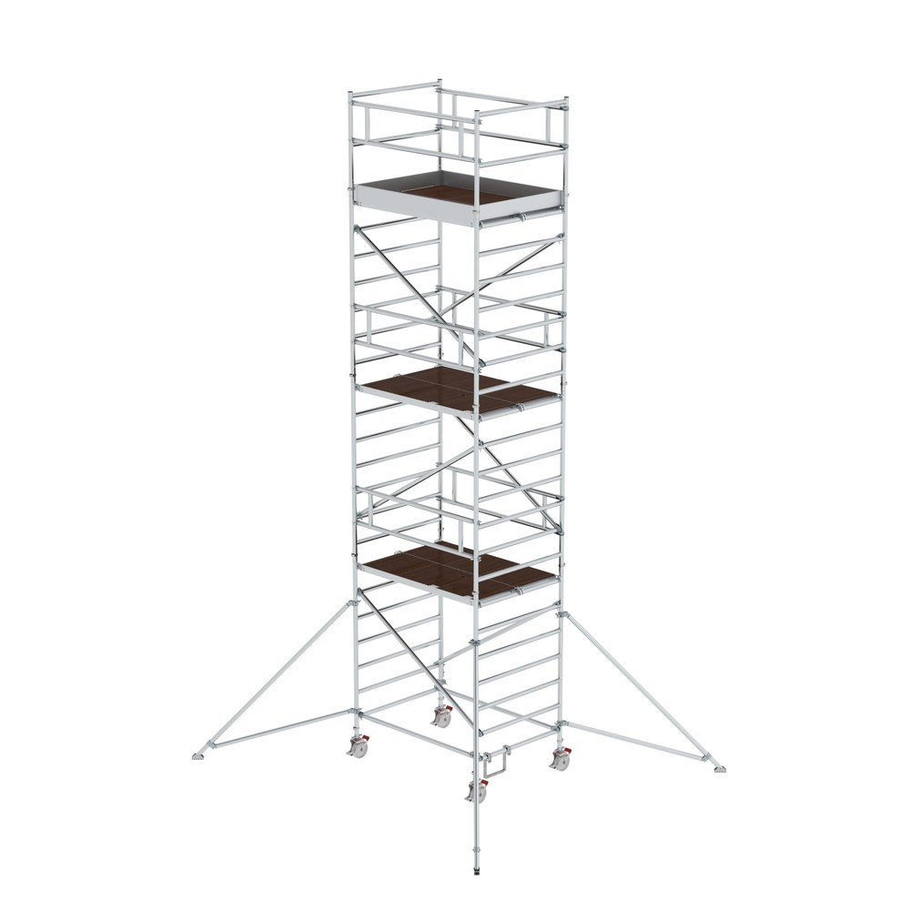 Munk Rollgerüst 1,35 x 1,80 m mit Ausleger & Doppel-Plattform Plattformhöhe 6,35 m