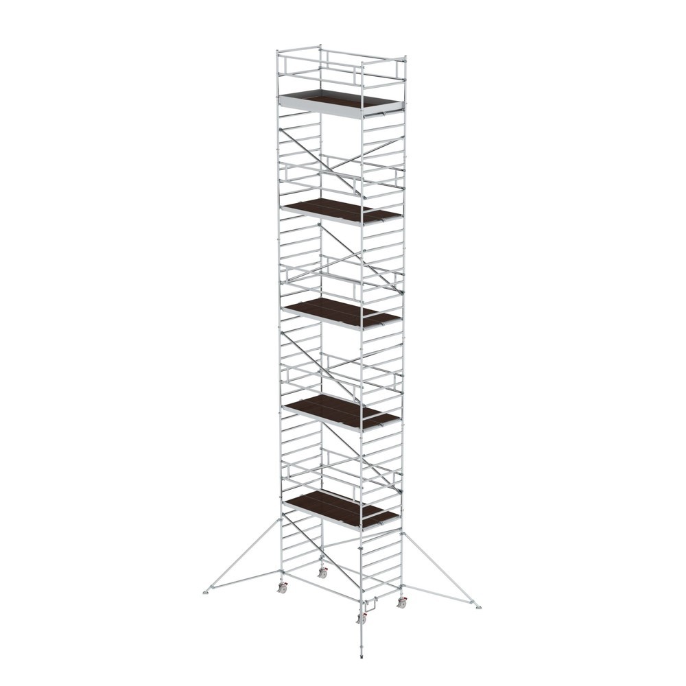 Munk Rollgerüst 1,35 x 2,45 m mit Ausleger & Doppel-Plattform Plattformhöhe 11,35 m