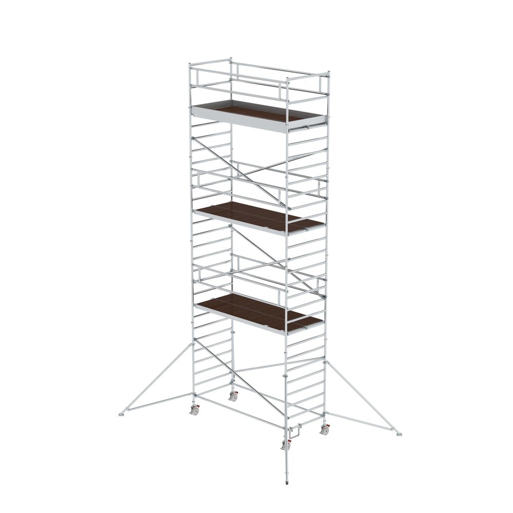 Munk Rollgerüst 1,35 x 3,0 m mit Ausleger & Doppel-Plattform Plattformhöhe 7,35 m