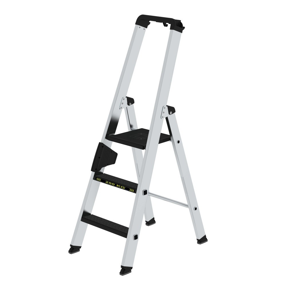Munk Stufen-Stehleiter 250 kg einseitig begehbar mit clip-step R13 3 Stufen