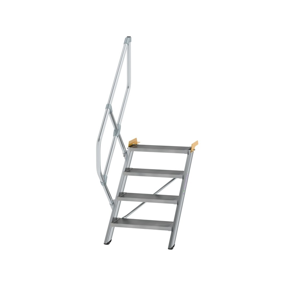 Produktabbildung: Munk Treppe 45° Stufenbreite 600 mm 4 Stufen Aluminium geriffelt