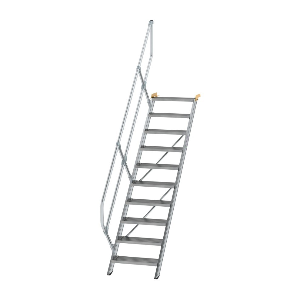 Munk Treppe 45° Stufenbreite 600 mm 10 Stufen Aluminium geriffelt