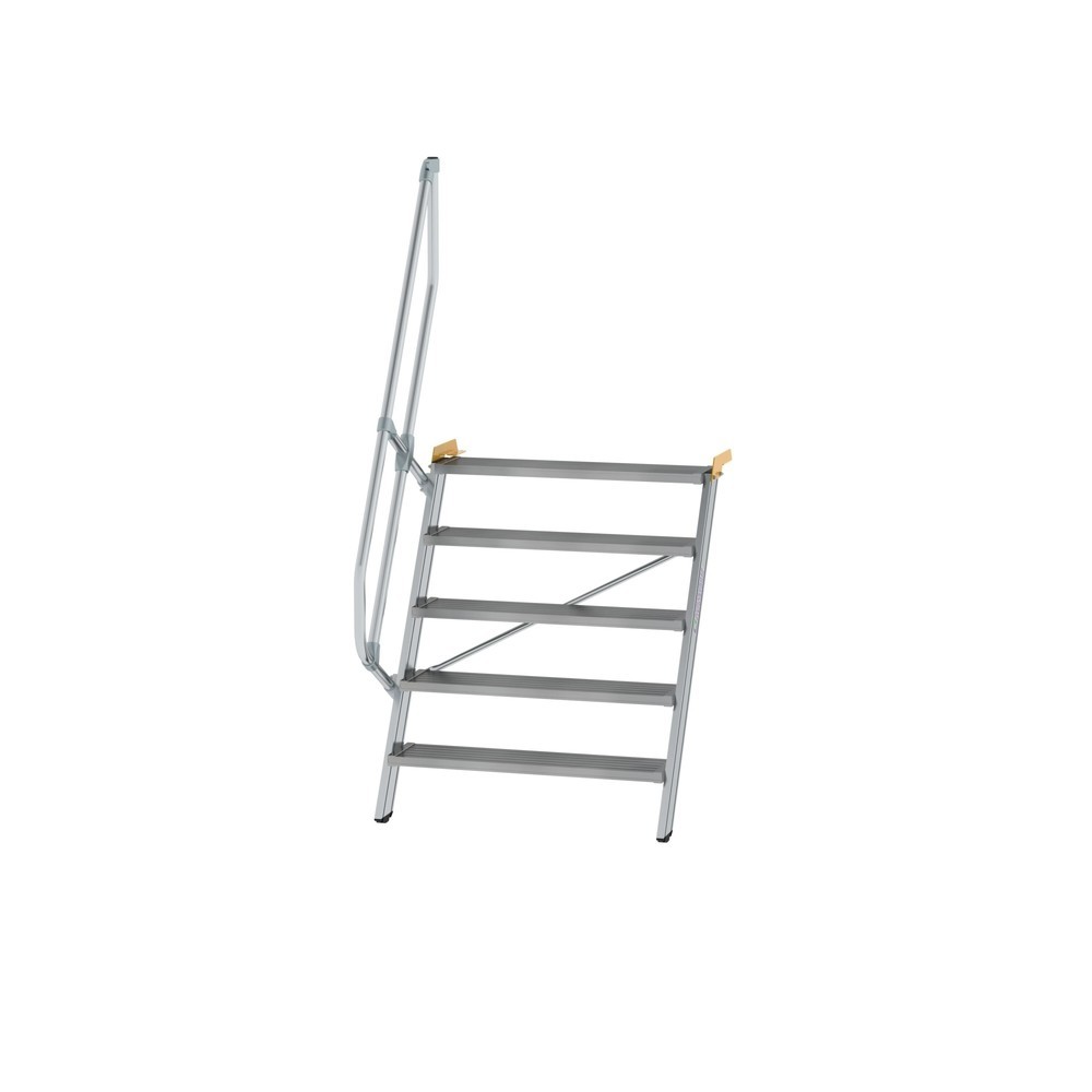 Munk Treppe 60° Stufenbreite 1000 mm 5 Stufen Aluminium geriffelt