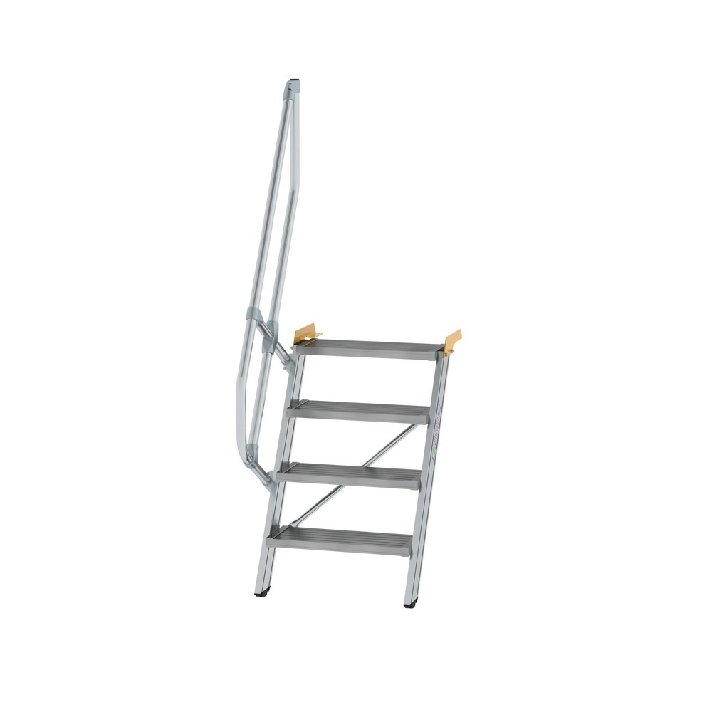 Munk Treppe 60° Stufenbreite 600 mm 4 Stufen Aluminium geriffelt