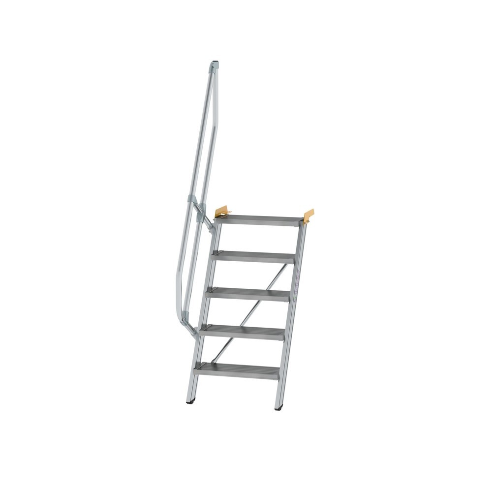 Munk Treppe 60° Stufenbreite 600 mm 5 Stufen Aluminium geriffelt