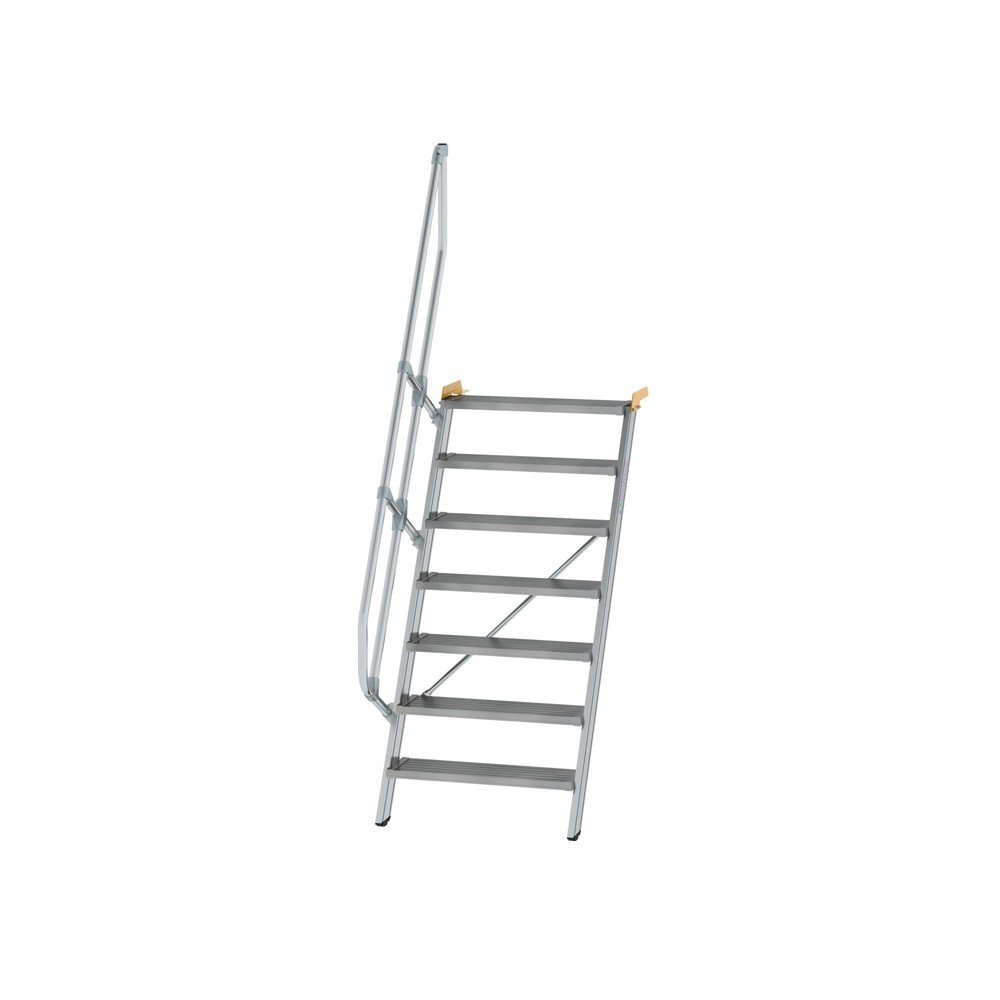 Munk Treppe 60° Stufenbreite 800 mm 7 Stufen Aluminium geriffelt