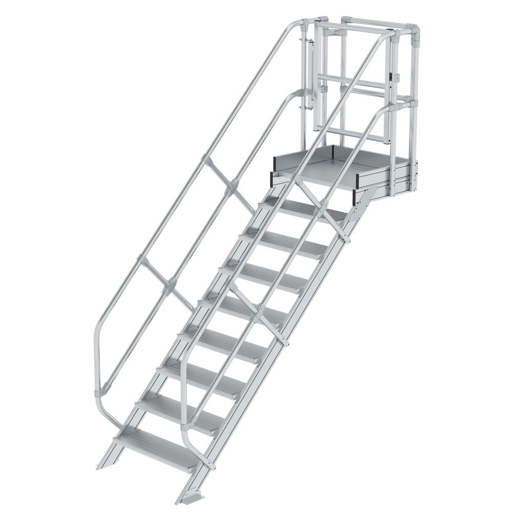 Produktabbildung: Munk Treppen-Modul Aluminium geriffelt 9 Stufen