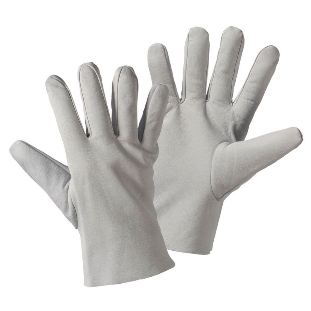 Nappaleder-Handschuh grau, Größe 8
