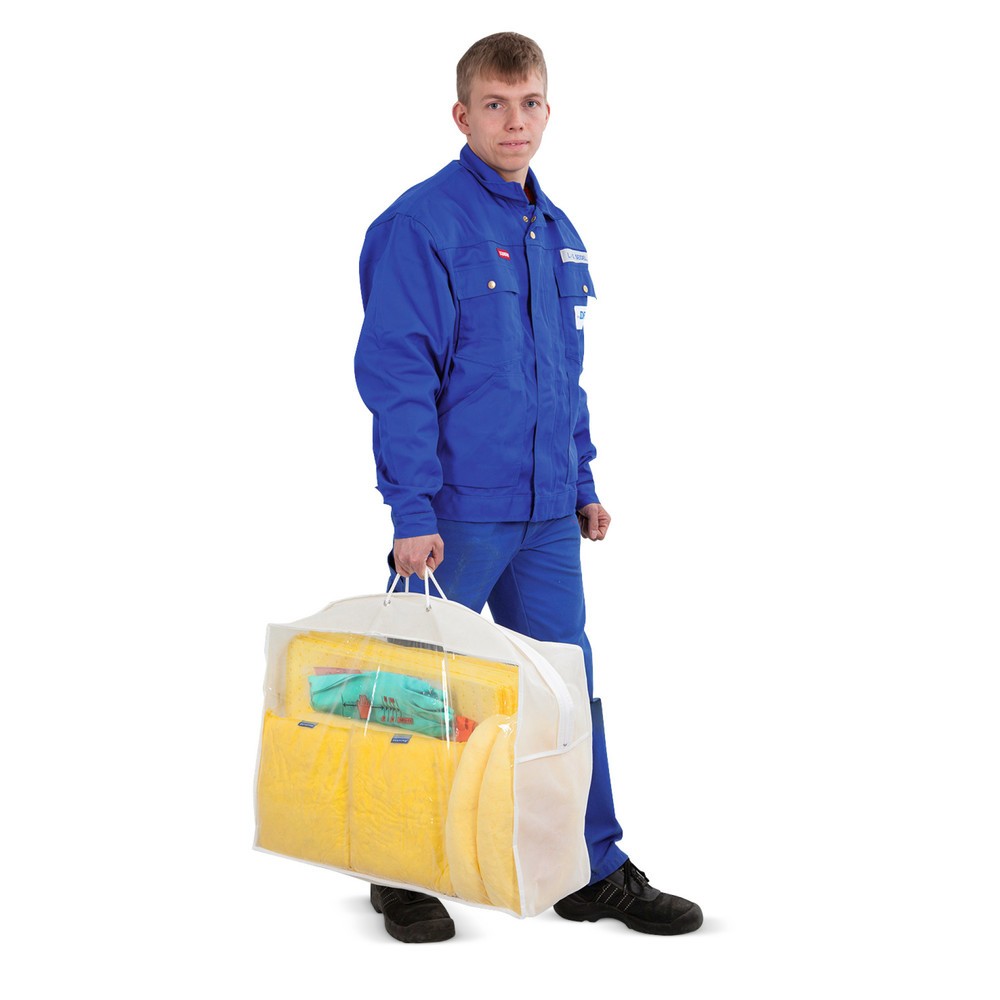Notfall-Set in transparenter Tasche, Öl, Aufnahmekapazität 60 l