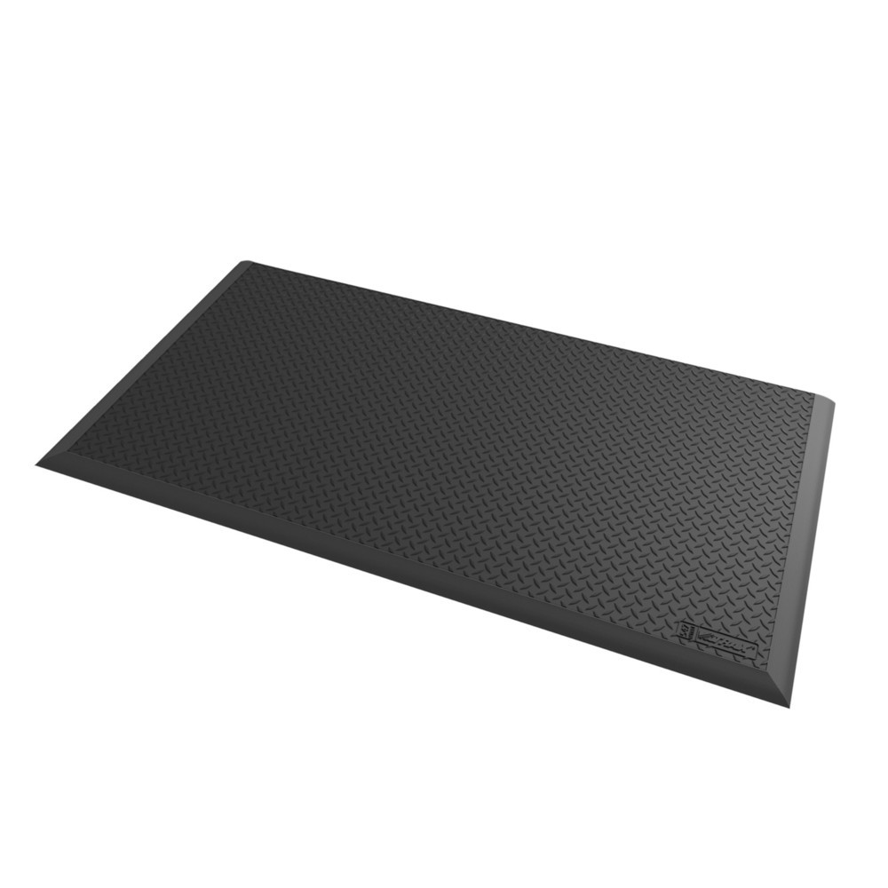 NoTrax Arbeitsplatz-Schweißmatte Diamond Flex™ Nitrile, BxL 970 x 1.630 mm, schwarz