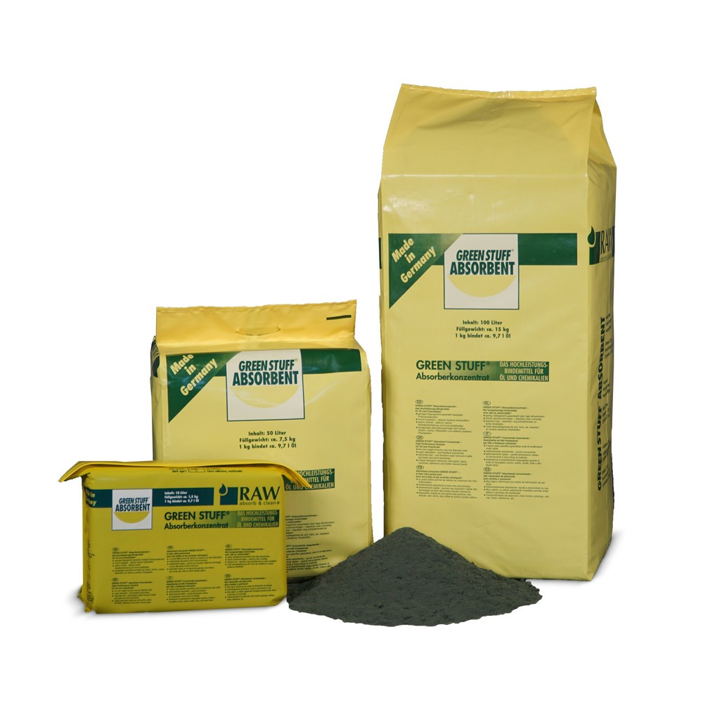 Öl- und Chemikalien-Bindemittel Green Stuff®, Absorberkonzentrat, 100 Liter