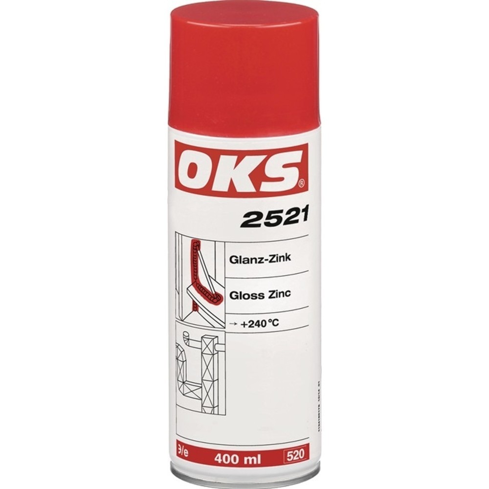 OKS Glanzzink OKS 2521, 400 ml, alufarben, Spraydose