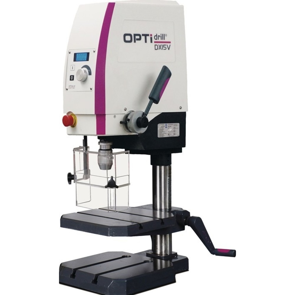 OPTI-DRILL Tischbohrmaschine DX 15 V, MK2, 15 mm (S235JR), 100-3000 min-¹