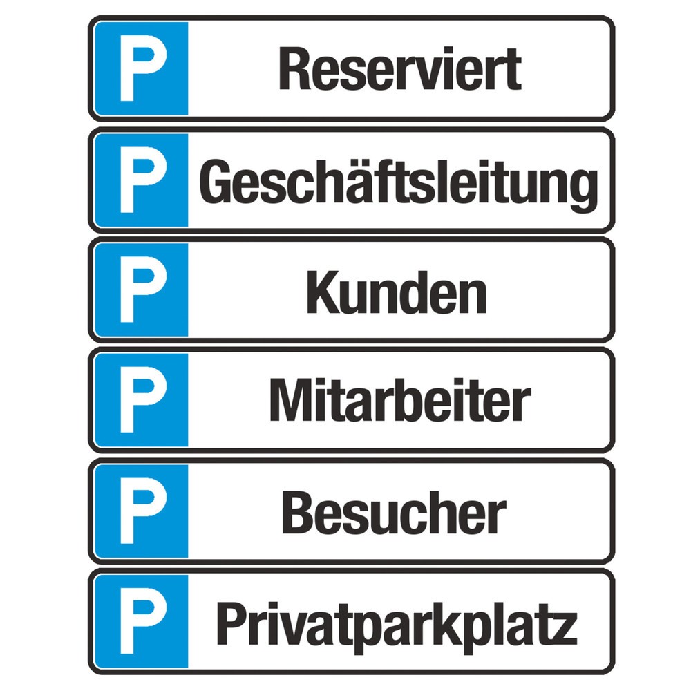 Parkplatzschild 'Privatparkplatz', HxB 110 x 520 mm