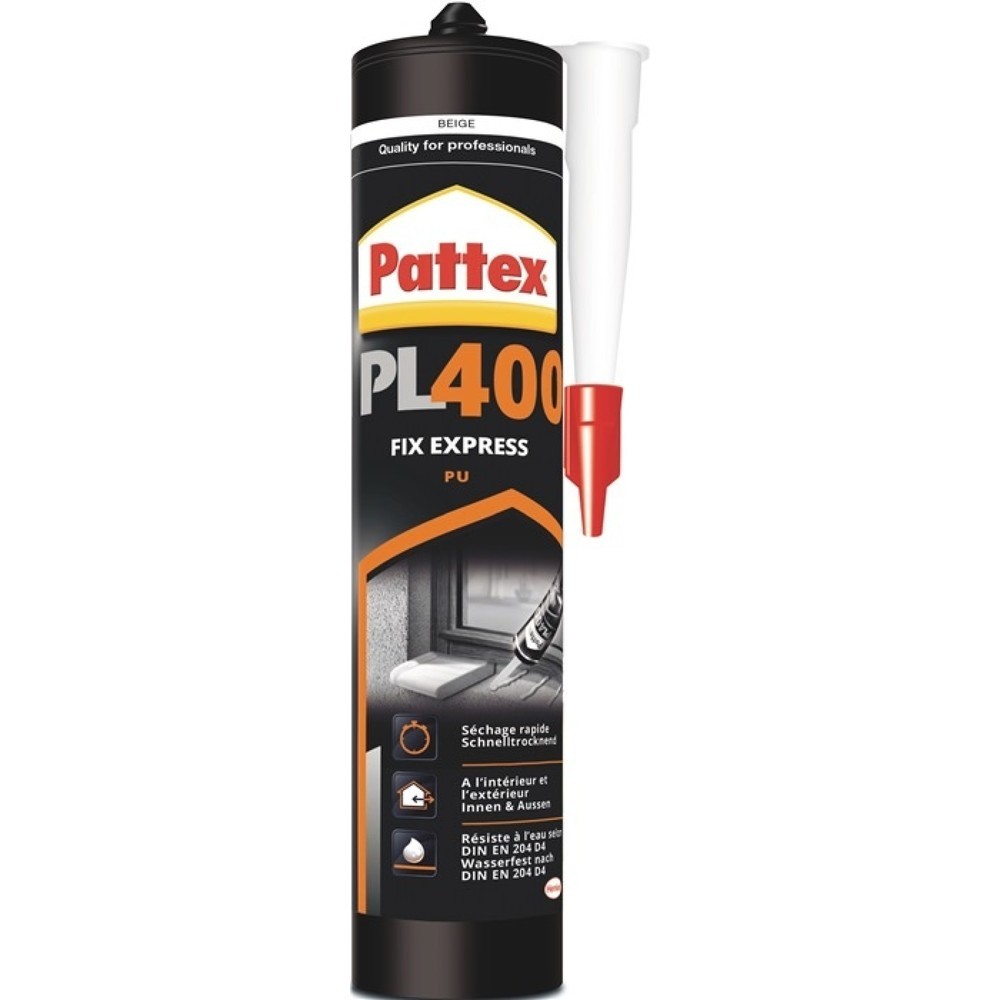 PATTEX Montagekleber PU Express PL 400 beige EN 204: D4 495g Kartusche