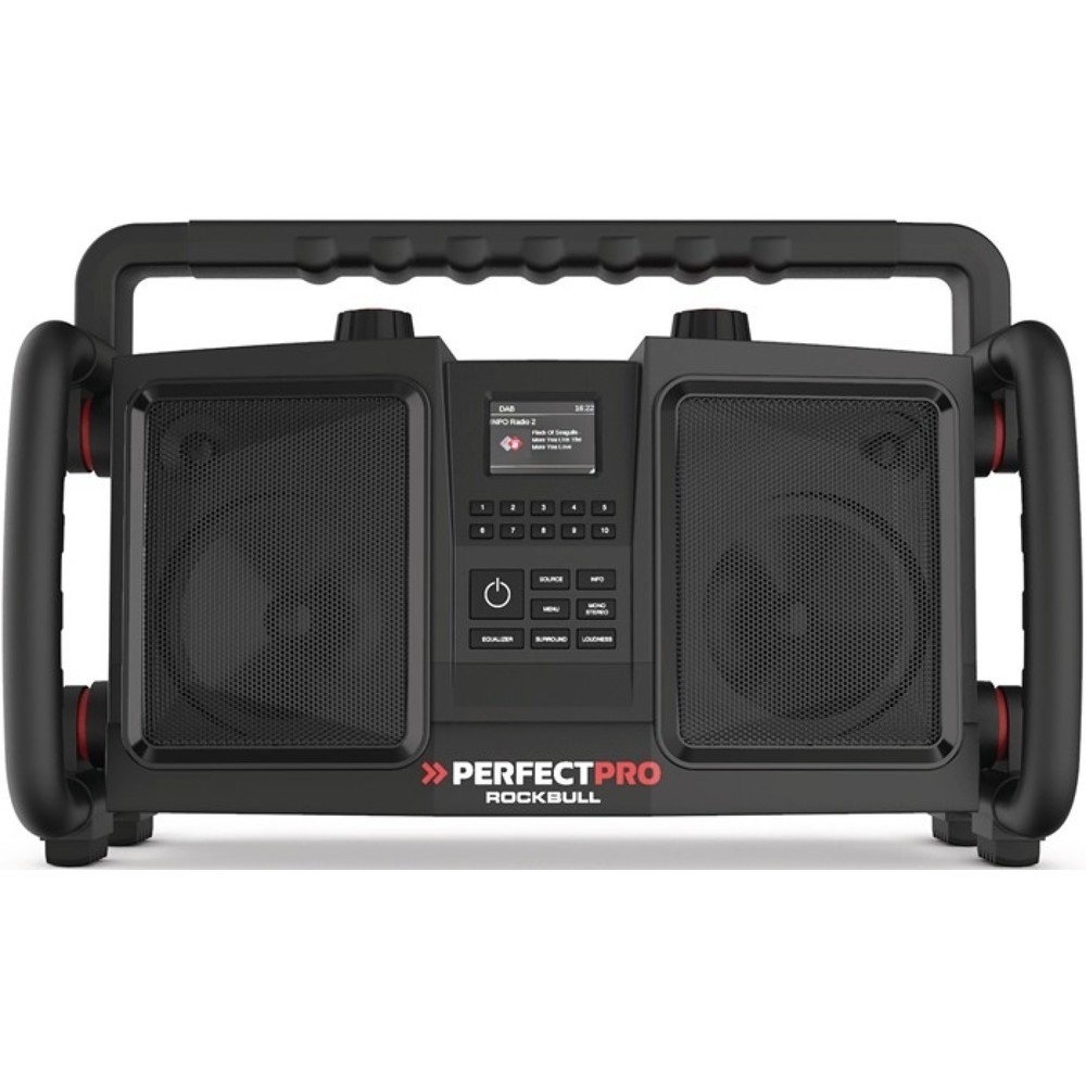 PERFECTPRO Baustellenradio ROCKBULL, 11,1 V 230 V