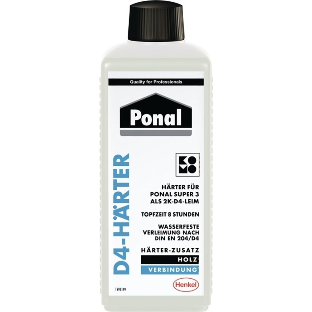 PONAL Härter D4 für Ponal Wasserfest (Super 3), 250 g, PNI3N, Flasche