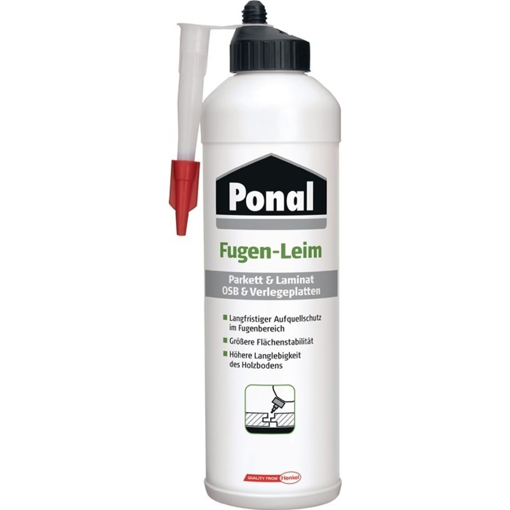 PONAL Parkett und Laminat Fugenleim, EN 204: D4, 1 kg, Flasche
