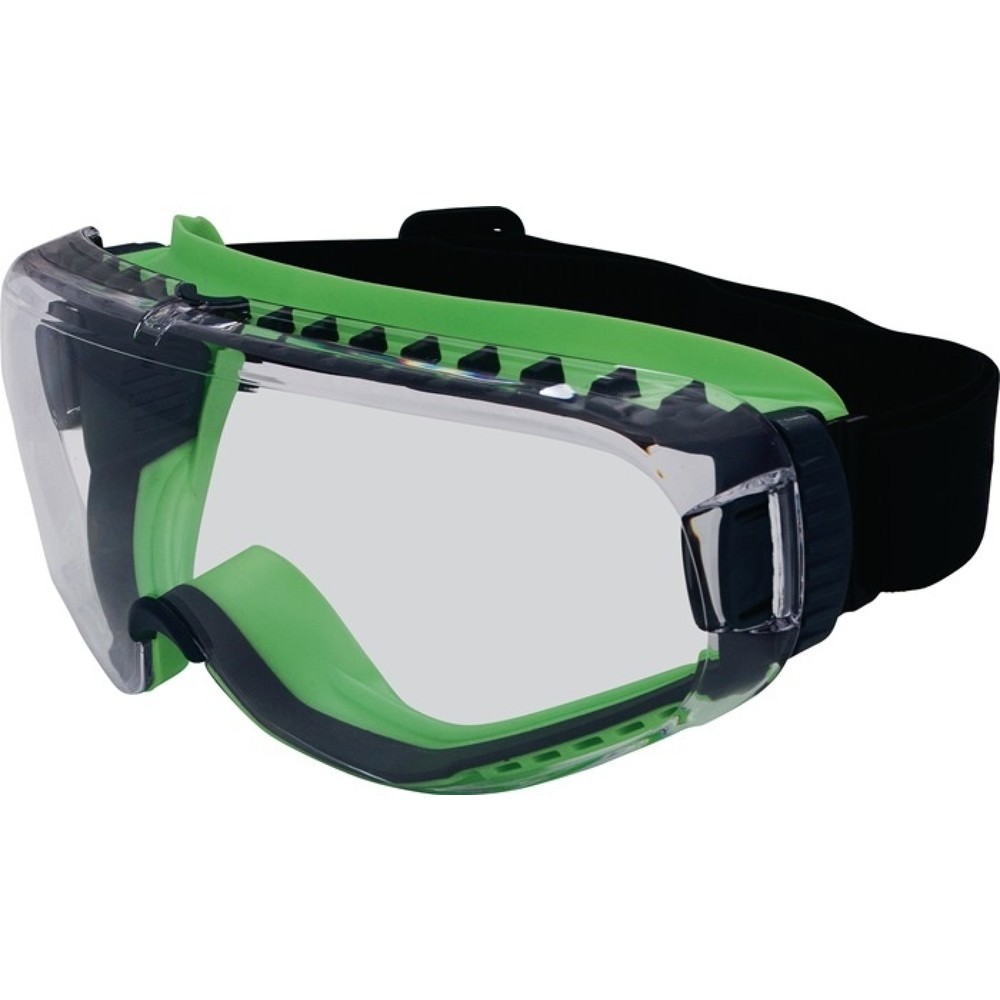 PRO FIT Vollsichtbrille T-Spex 8114, EN 166 EN 170, Rahmen schwarz/grün, Scheibe klar