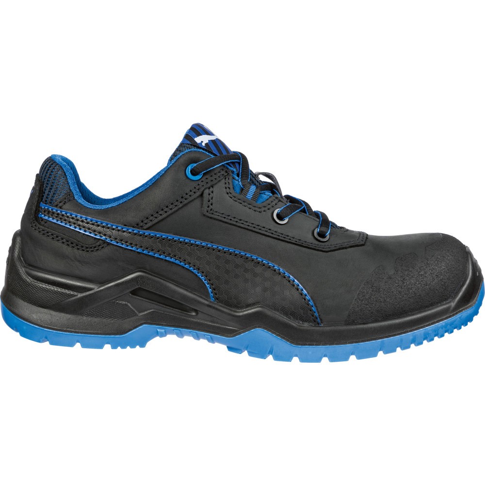 PUMA® Sicherheitshalbschuh Argon BLUE LOW S3 ESD SRC Größe 49, schwarz-blau