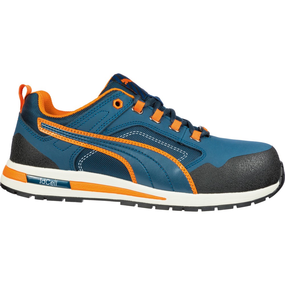 PUMA® Sicherheitshalbschuh Crosstwist LOW S3 HRO SRC Größe 47, blau/orange