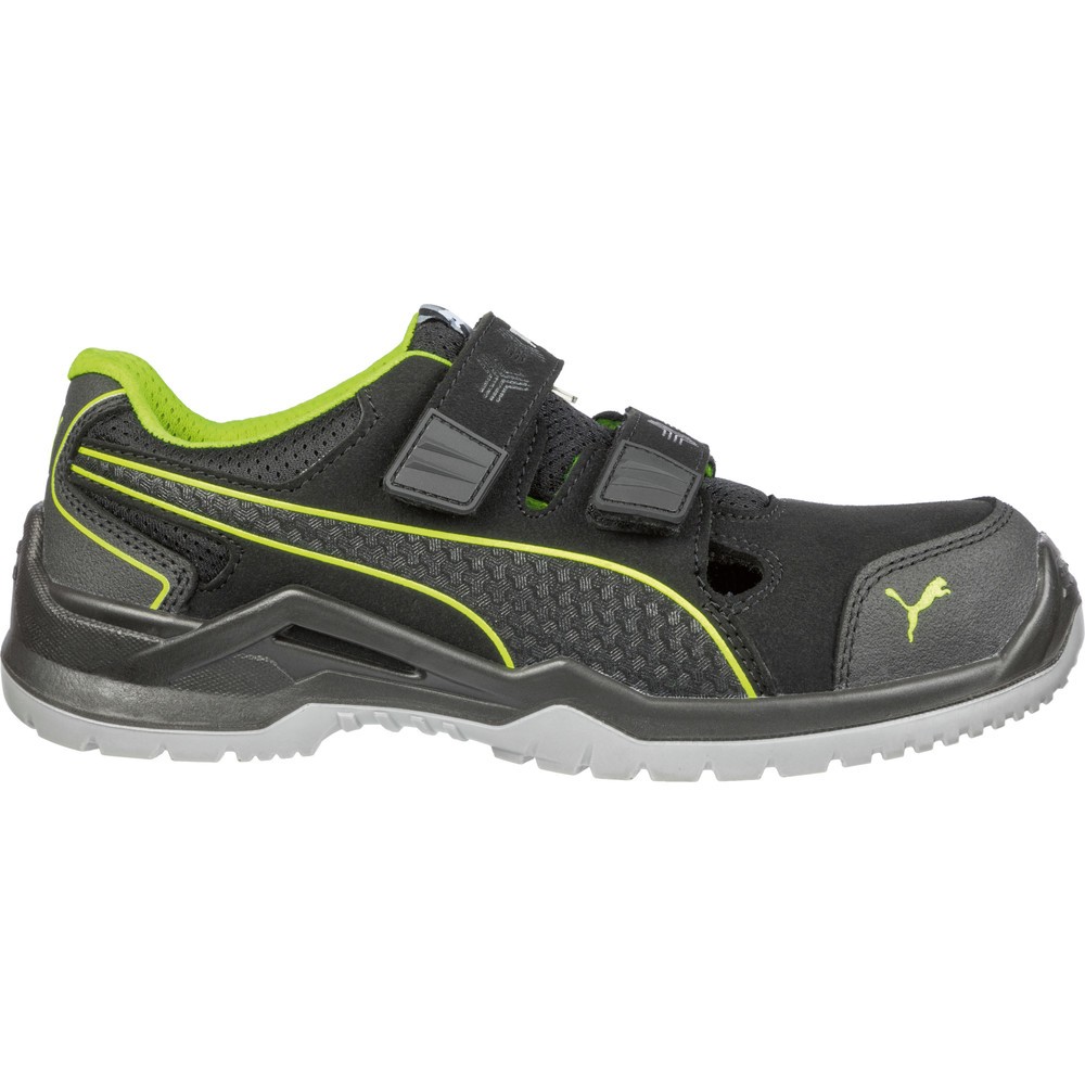 PUMA® Sicherheitshalbschuh Neodyme GREEN LOW S1P ESD SRC Größe 48, schwarz/grün