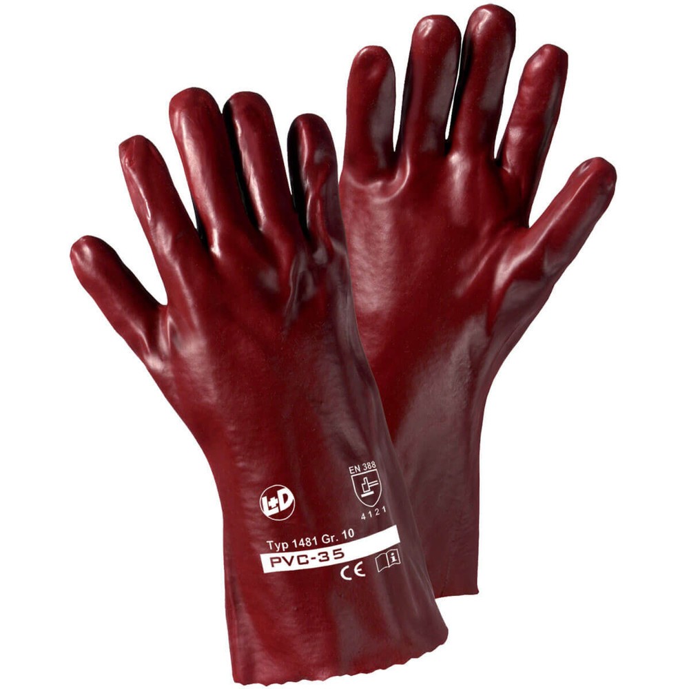 PVC-35 Handschuh rotbraun, Universalgröße