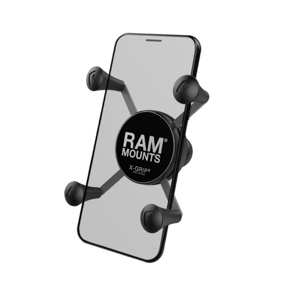 RAM Mounts X-Grip-Halteklammer für Smartphones bis 82,6 mm Breite, B-Kugel (1 Zoll)