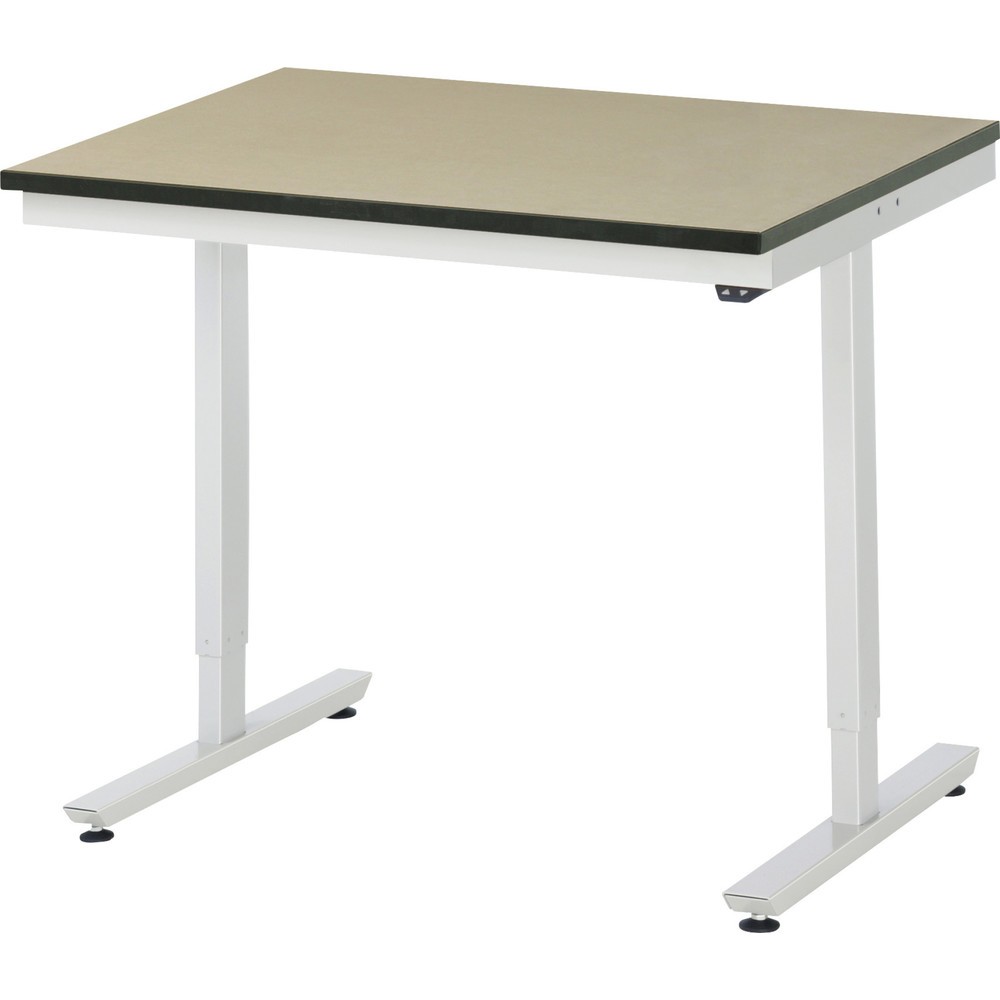 RAU elektrisch höhenverstellbarer Werktisch Serie adlatus 150, HxBxT 720-1.120 x 1.000 x 800 mm, MDF Arbeitsplatte