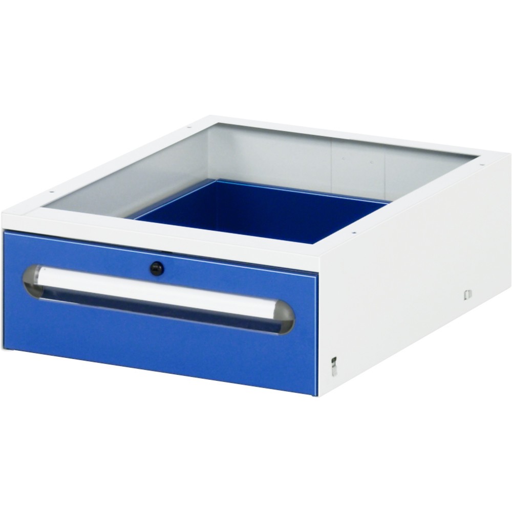 RAU Unterbau-Container für Werktisch Serie Tom, HxBxT 175 x 425 x 600 mm, mit 1 Schublade