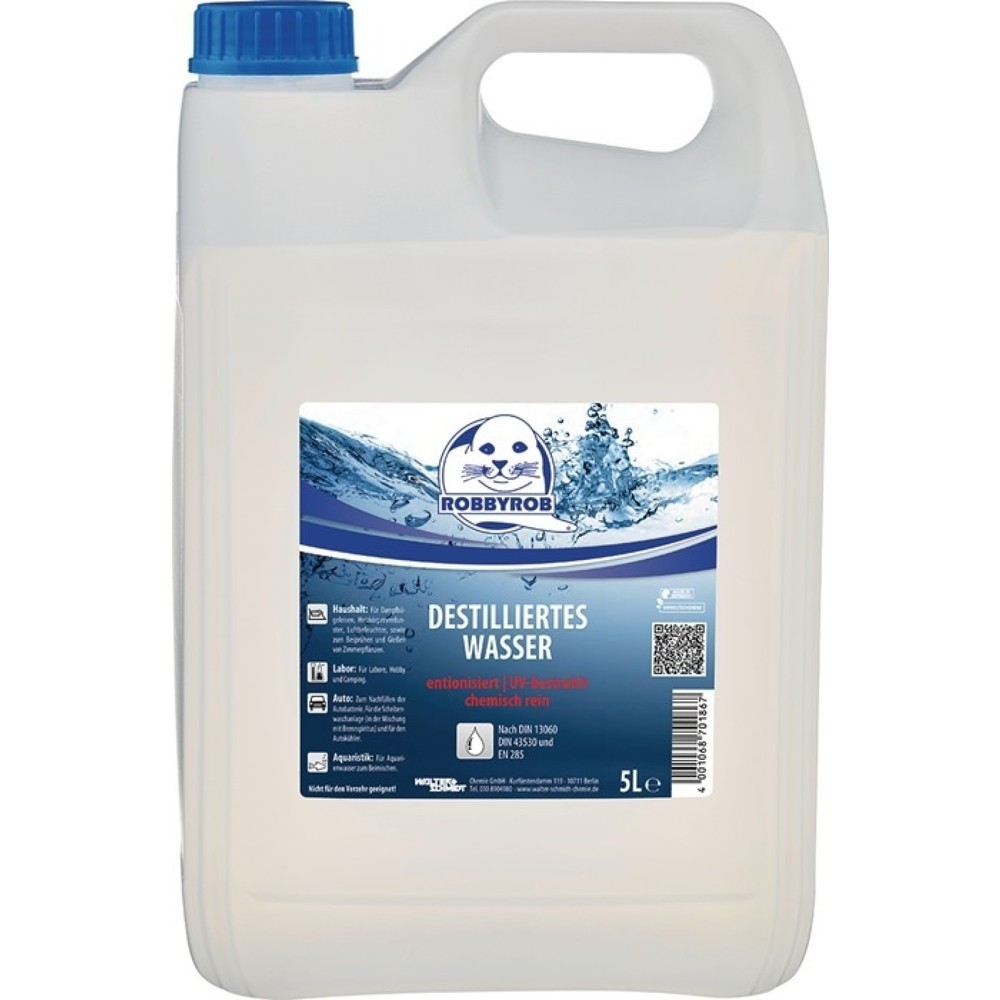 ROBBYROB Destilliertes Wasser, 5 l